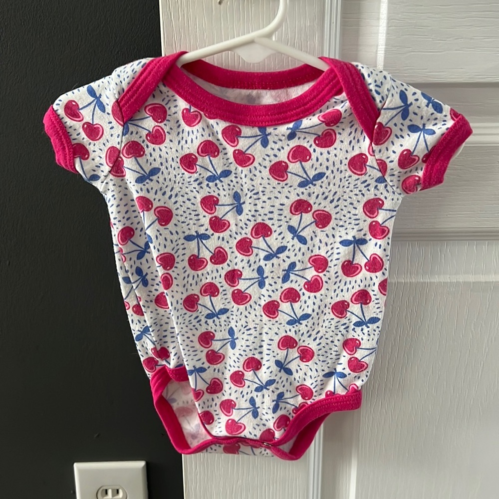 Cherries baby one piece 3-6 months